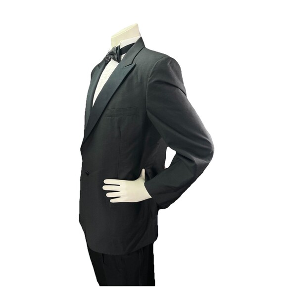 Christian Dior Tuxedo Jacket Vintage Suit Blazer Playboy Smoking Coat Mens 42L - Picture 4 of 12